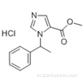 1H- 이미 다졸 -5- 카르 복실 산, 1- (1- 페닐 에틸) -, 메틸 에스테르, 히드로 클로라이드 (1 : 1) CAS 35944-74-2